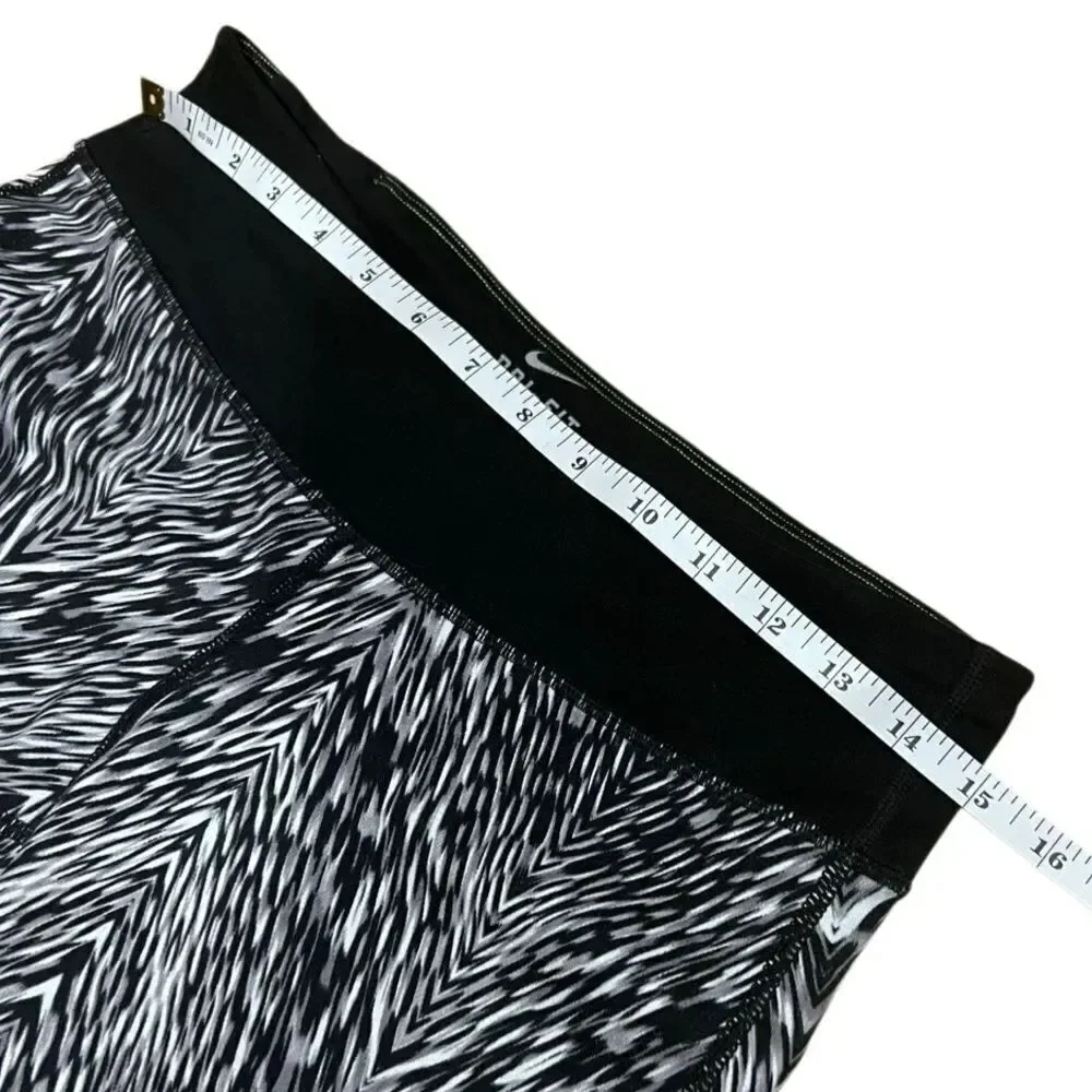 Nike Womens Epic Run Printed Dri fit Capri Leggings Size Medium